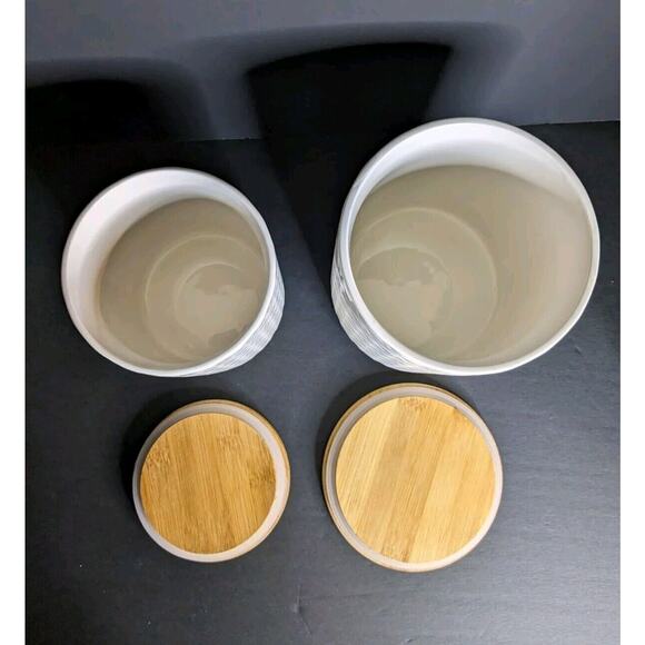 Bread & Butter Australia Cucina Porcelain Canisters. Set of 2 - Picture 2 of 6